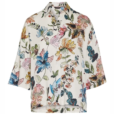 Essenza Dionne Fauve Pyjama Top Dames Antique White 3/4 Sleeve