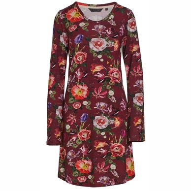 Essenza Elm Scarlett Nightdress Dames Wine red Long Sleeve