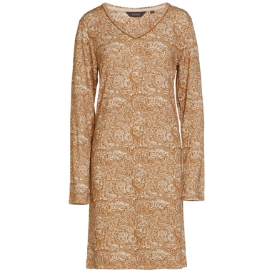 Essenza Emmy Halle Nachtjurk Dames Cashew Lange mouwen