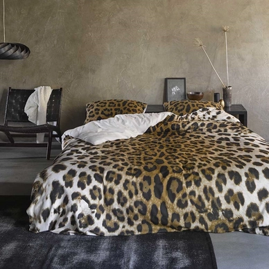 Essenza Leopard Dekbedovertrek Bruin Flanel