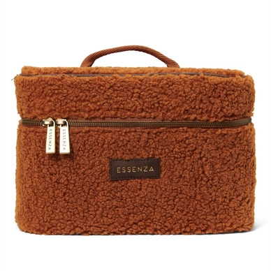 Essenza Tracy Teddy Beauty Case Brown Leather (25 x 17 x 17 cm)