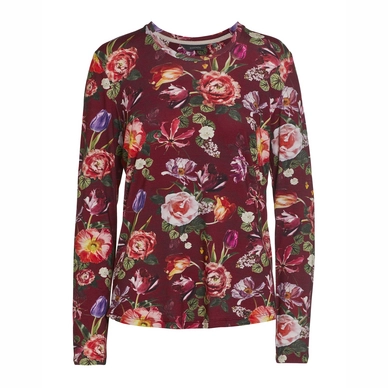 Essenza Waona Scarlett Top Dames Wine red Long Sleeve