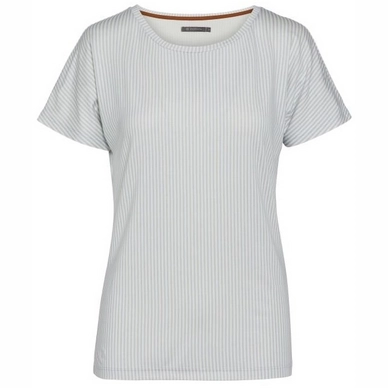 Essenza Ellen Striped Top Dames Iceblue Short Sleeve