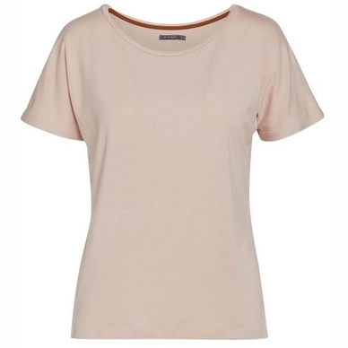 Essenza Ellen Uni Top Dames Rose Korte mouwen