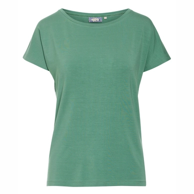 Essenza Ellen Uni Short Sleeve Top Dames Verdant Green