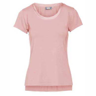 Essenza Luyza Uni Short Sleeve Top Dames Pink Sand