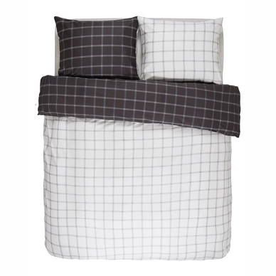 Essenza Loja Kussensloop Anthracite Katoensatijn (50 x 75 cm)