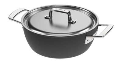 Demeyere Black 5 Braadpan Conisch Met Deksel 24 cm