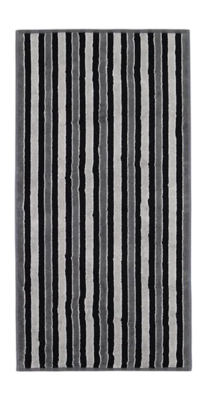 Cawö Two-Tone Edition Stripes Douchelaken Platinum