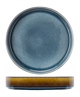 Cosy & Trendy Quintana Blue Diep Bord 23 cm (Set van 3)