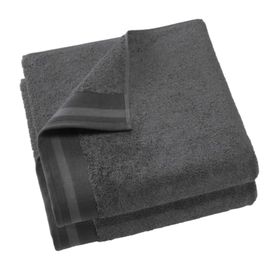 De Witte Lietaer Contessa Douchelaken Dark Grey (70 x 140 cm) (set van 2)