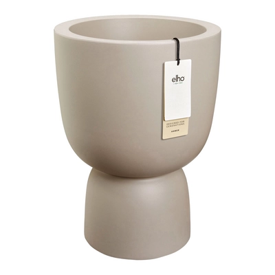 Elho Amber Coupe 35 - Balanced beige - L 35 x B x H 49 cm - Binnen en Buiten - 100% gerecycled kunststof