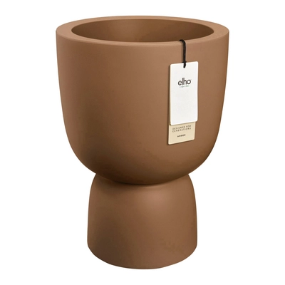 Elho Amber Coupe 35 - Karamel - L 35 x B x H 49 cm - Binnen en Buiten - 100% gerecycled kunststof