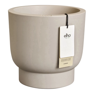 Elho Amber Grail 30 - Balanced beige - L 30 x B  x H 28 cm - Binnen en Buiten - 100% gerecycled kunststof