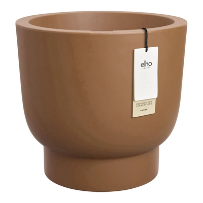 Elho Amber Grail 40 - Karamel - Ø38 x H 36 cm - Binnen en Buiten - 100% gerecycled kunststof