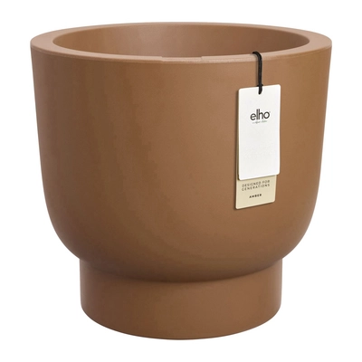 Elho Amber Grail 47 - Karamel - Ø47 x H 45 cm - Binnen en Buiten - 100% gerecycled kunststof