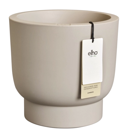 Elho Amber Grail 58 cm - Balanced Beige - D 58 x H 55 cm - Binnen en Buiten - 100% gerecycled kunststof