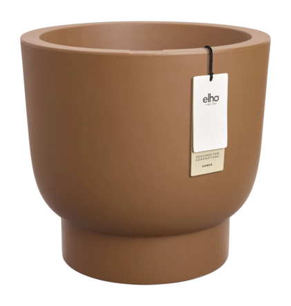Elho Amber Grail 58 cm - Caramel - D 58 x H 55 cm - Binnen en Buiten - 100% gerecycled kunststof
