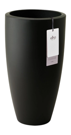 Elho June Round High 30 cm - Black - D 30 x H 53 cm - Binnen en Buiten - 100% gerecycled kunststof