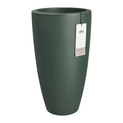Elho June Round High 30 - Groen - L 30 x B x H 53 cm - Binnen en Buiten - 100% gerecycled kunststof