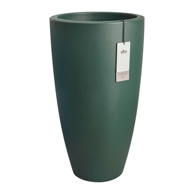Elho June Round High 40 - Groen -  Ø39 x H 70 cm - Binnen en Buiten - 100% gerecycled kunststof