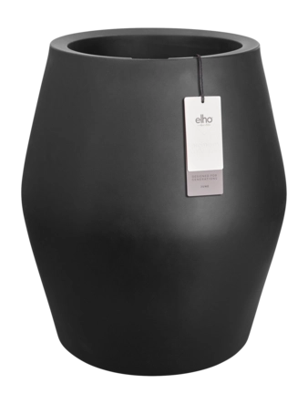 Elho June Split High 46 cm - Black - B 46 x H 53 x D 46 cm - Binnen en Buiten - 100% gerecycled kunststof
