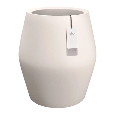 Elho June Split High 46 - Linnen wit - Ø46 x H 53 cm - Binnen en Buiten - 100% gerecycled kunststof