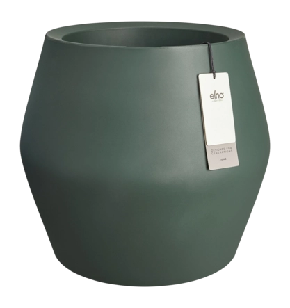 Elho June Split Low 46 cm - Emerald Green - B 46 x H 42 x D 46 cm - Binnen en Buiten - 100% gerecycled kunststof