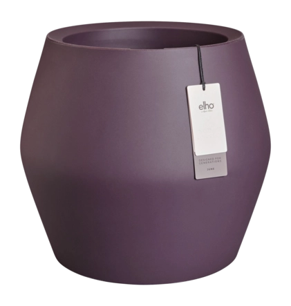Elho June Split Low 46 cm - Vintage Plum - B 46 x H 42 x D 46 cm - Binnen en Buiten - 100% gerecycled kunststof