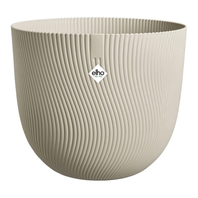 Elho Sereh Rond - Beige - Ø39 x H 33 cm - Binnen en Buiten - 100% gerecycled kunststof