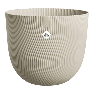 Elho Sereh Rond - Beige - L 30 x B  x H 25 cm - Binnen en Buiten - 100% gerecycled kunststof