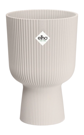 Elho Vibes Fold Coupe 30 cm - Linen White - D 30 x H 45 cm - Binnen en Buiten - 100% gerecycled kunststof
