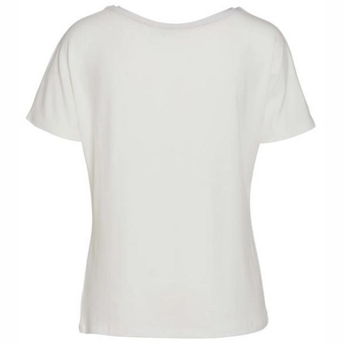 Essenza Ellen Uni Top Dames Vanilla Short Sleeve