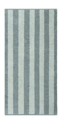 Cawö Pure Stripes Handdoek Mystic Green Set van 3