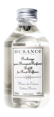 Durance Fleur de Coton Navulling voor geurstokjes 250 ml Cotton Flower