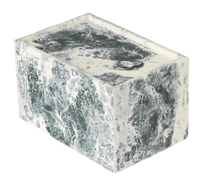 Ferm Living Mist Opbergbox Emerald Off-White 10 x 15 cm