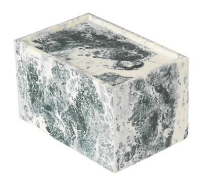 Ferm Living Mist Opbergbox Emerald Off-White 7,5 x 10 cm