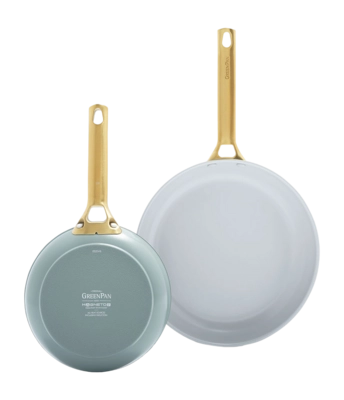 GreenPan Padova Pannenset Smokey Blue Met Keramische Antikleeflaag 20 / 26 cm (2-Delig)