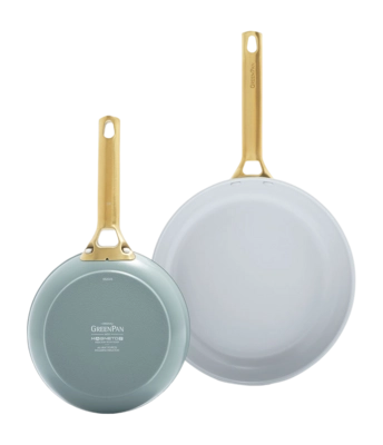 GreenPan Padova Pannenset Smokey Blue Met Keramische Antikleeflaag 20 / 28 cm (2-Delig)