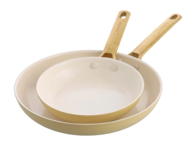 GreenPan Padova Pannenset Sunshine Yellow Met Keramische Antikleeflaag 20 / 26 cm (2-Delig)