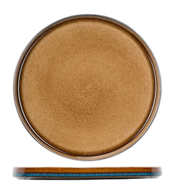 Cosy & Trendy Quintana Amber Plat Bord 27,5 cm Set van 4