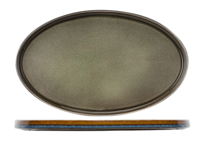 Cosy & Trendy Quintana Green Plat Bord 35,5 x 23,5 cm (Set van 2)
