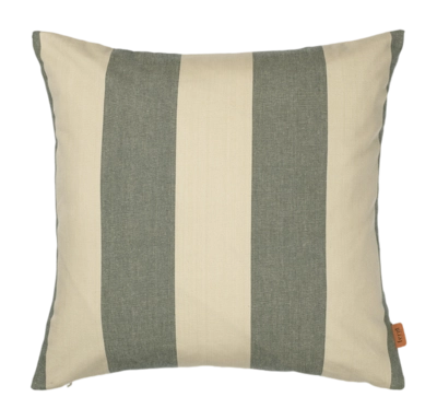 Ferm Living Strand Outdoor Tuinkussen Dark Lichen / Parchment (50 x 50 cm)