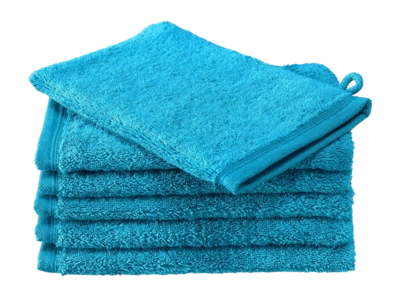 De Witte Lietaer Contessa Washandje Lagoon Blue (set van 6)